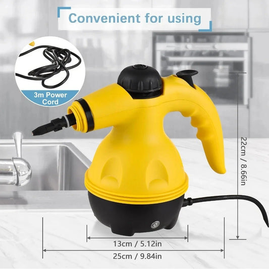 Support Pan European:1050W High Pressure Steam Cleaner Cleaning Machine Car Seats Handheld Steam Cleaner