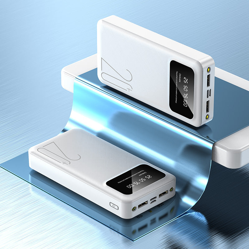 Wholesale Mobile Phone Power Bank with Cable 10000Mah Large Capacity Gift Mobile Power Bank Universal Outdoor Power Bank