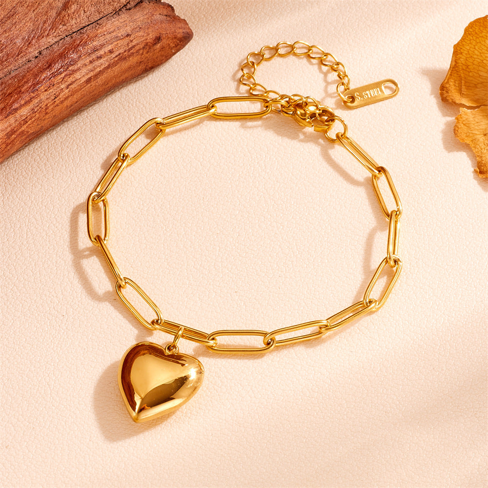 سوار معدني من الفولاذ المقاوم للصدأ بتصميم عصري وشخصي بسيط على طراز البانك ريترو الهيب هوب عالي الجودة بسلسلة مستديرة ومجوهرات عصرية من الفولاذ التيتانيوم
