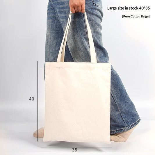 Pure Cotton Colored Portable Canvas Bag