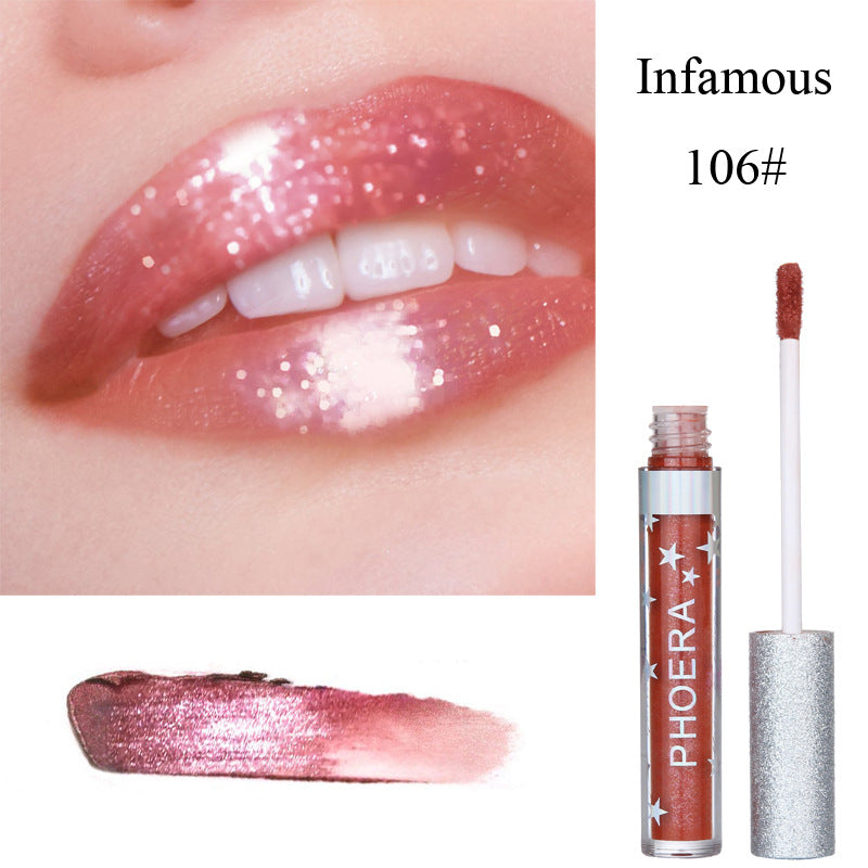 ملمع شفاه مرطب بلون الحلوى، أحمر شفاه سائل لامع مقاوم للماء، أحمر شفاه يدوم طويلاً للمكياج