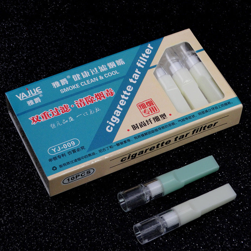 Yajue Yj-121 Circulating Cleaning Filter Cigarette Holder Thick and Thin Dual-Use Cigarette Holder Factory Direct Sale