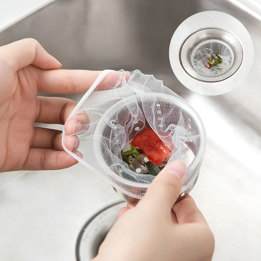 Kitchen Sink Filter Screen Sewer Vegetable Sink Garbage Slag Anti-clogging Disposable Cleaning Floor Drain Mesh Bag