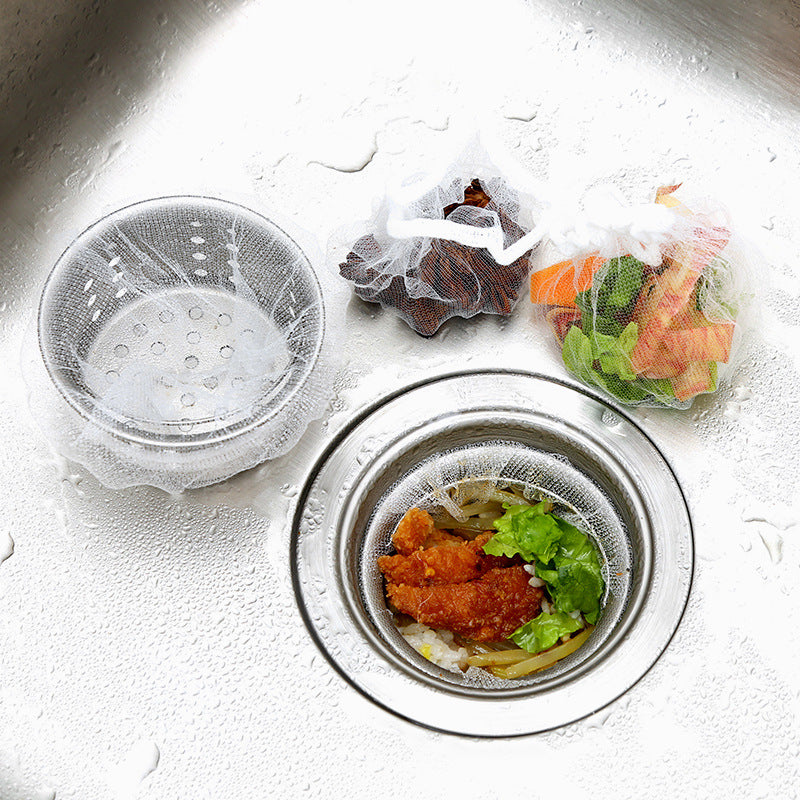 Kitchen Sink Filter Screen Sewer Vegetable Sink Garbage Slag Anti-clogging Disposable Cleaning Floor Drain Mesh Bag