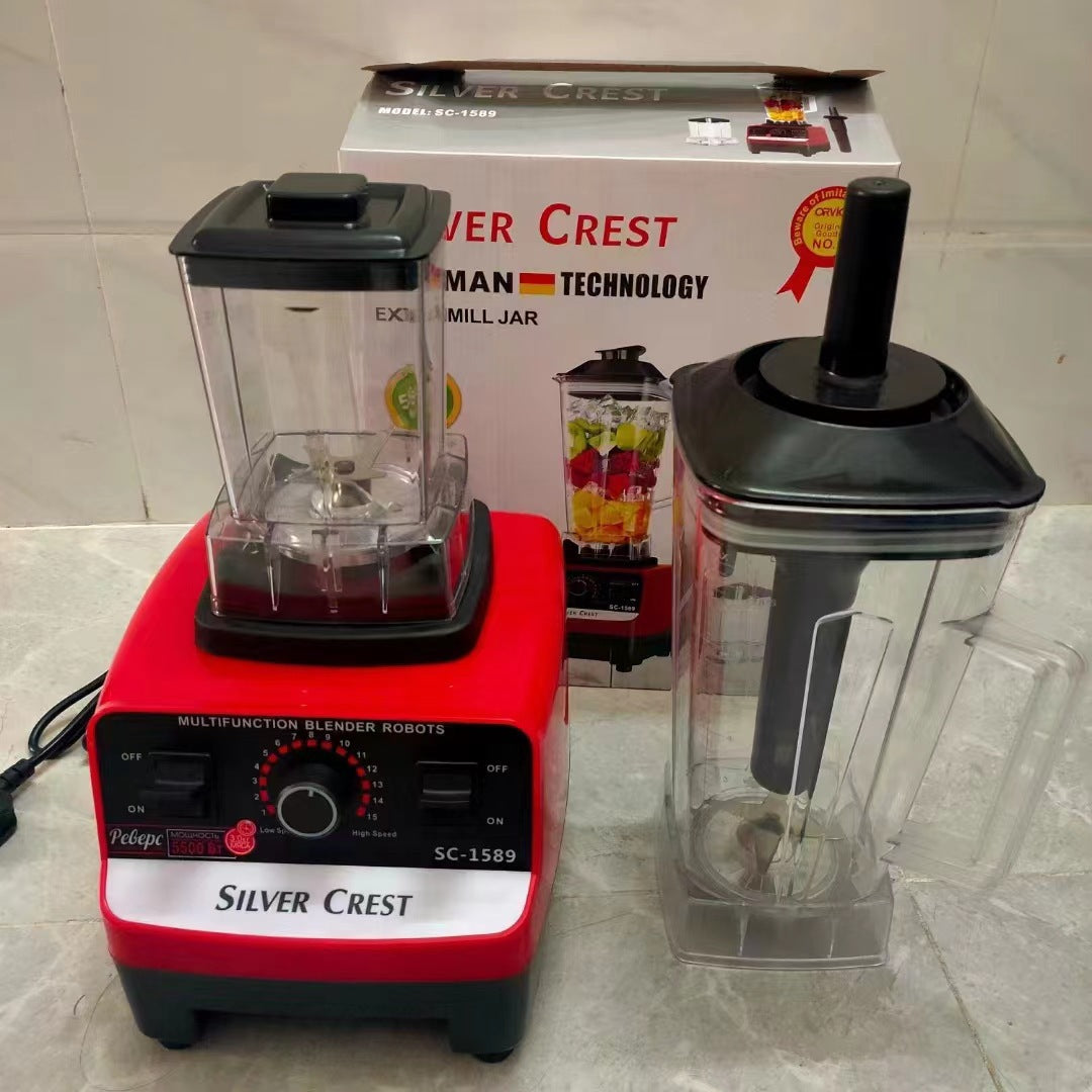 5500W SILVER.CREST English double cup mixer juicer grinder wall breaking machine professional export