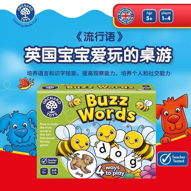 Orchard Toys Popular Kidsren's Literacy Alphabet Spelling Game Educational Early Education Board Game Toy 5 Years Old +