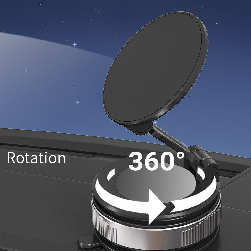 New Metal Magsafe Magnetic Holder Multi-Scenario Vacuum Suction Cup Car Telescopic Mobile Phone Navigation Holder