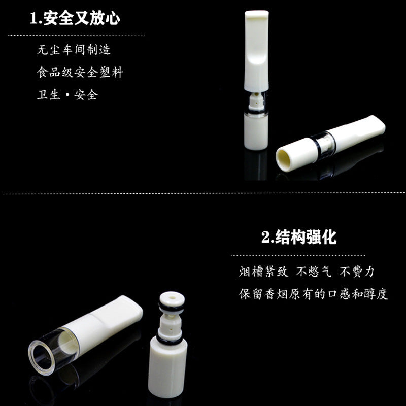 Yajue Yj-121 Circulating Cleaning Filter Cigarette Holder Thick and Thin Dual-Use Cigarette Holder Factory Direct Sale