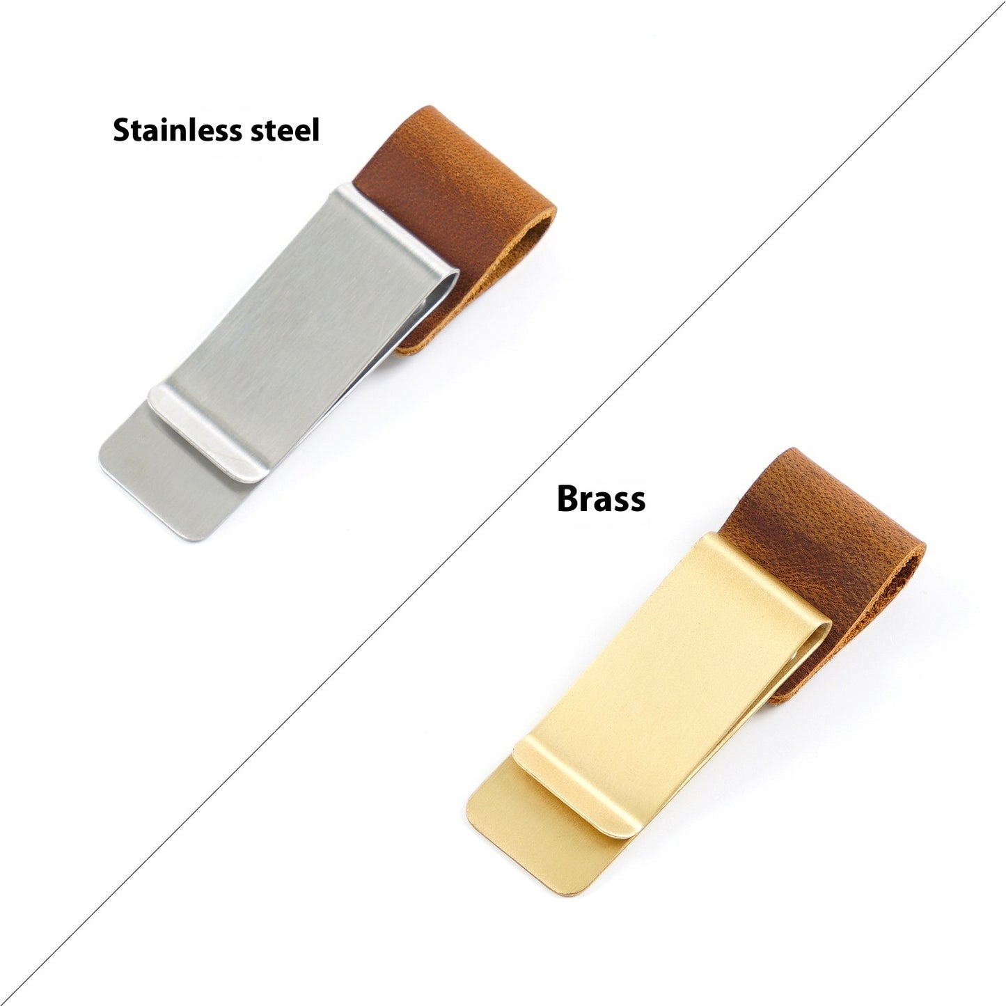 Wallet Metal Leather Vintage Notebook Accessories Bookmark Pen Holder