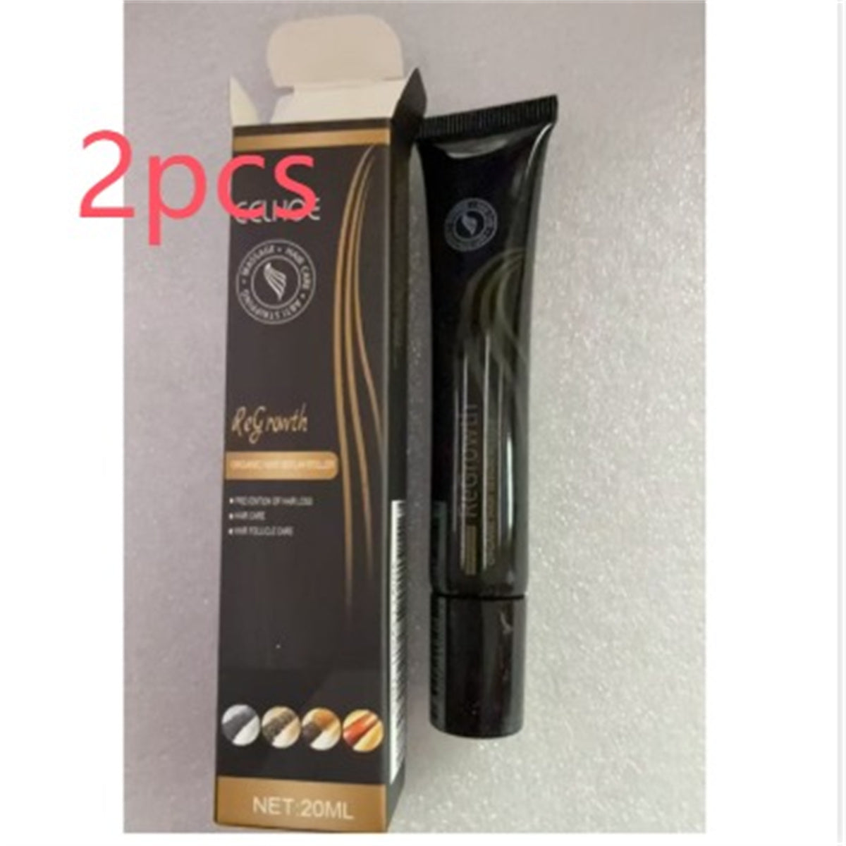 Regrowth Organic Hair Serum Roller Set Hair Care Anti Stripping Liquid Suitable For All Types Of Hair Loss Scalp Nourishing