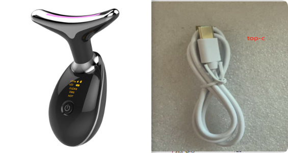 EMS Thermal Neck Lifting And Tighten Massager Electric Microcurrent Wrinkle Remover