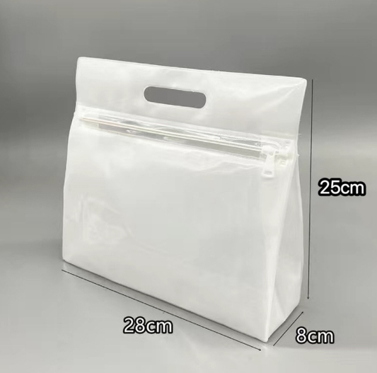 Swimsuit storage bag-milky white translucent-1 piece