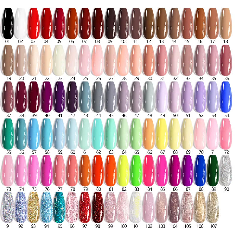 7Ml Champagne Gold Sequins Gel Nail Polish Bright Sparkling Glitter French Semi Permanent Nail Painting UV Gel