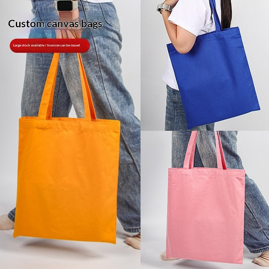 Pure Cotton Colored Portable Canvas Bag
