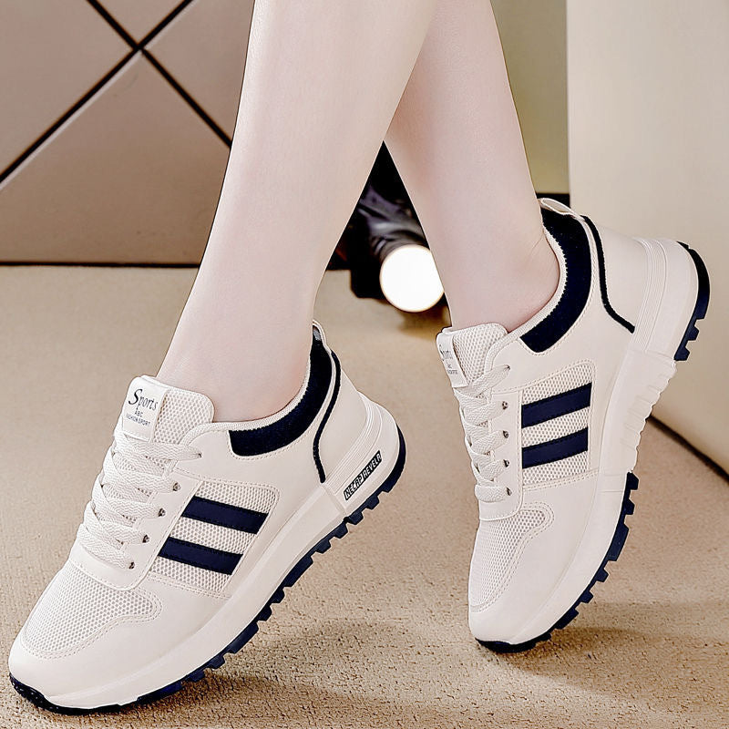 Factory Women's Shoes Thick-Soled White Shoes Women's Season New Breathable Casual Thick-Soled Dad Shoes Fashionable Women's Casual Shoes