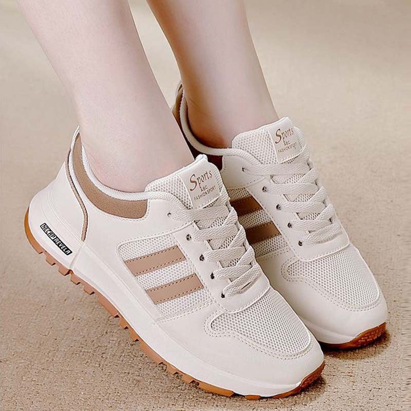 Factory Women's Shoes Thick-Soled White Shoes Women's Season New Breathable Casual Thick-Soled Dad Shoes Fashionable Women's Casual Shoes