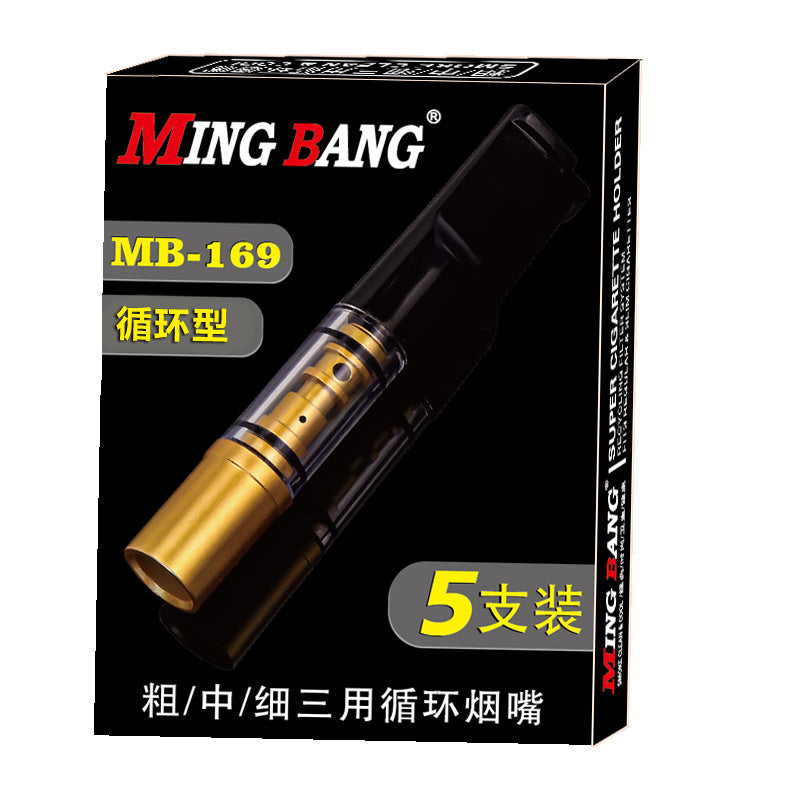 Yajue Yj-121 Circulating Cleaning Filter Cigarette Holder Thick and Thin Dual-Use Cigarette Holder Factory Direct Sale