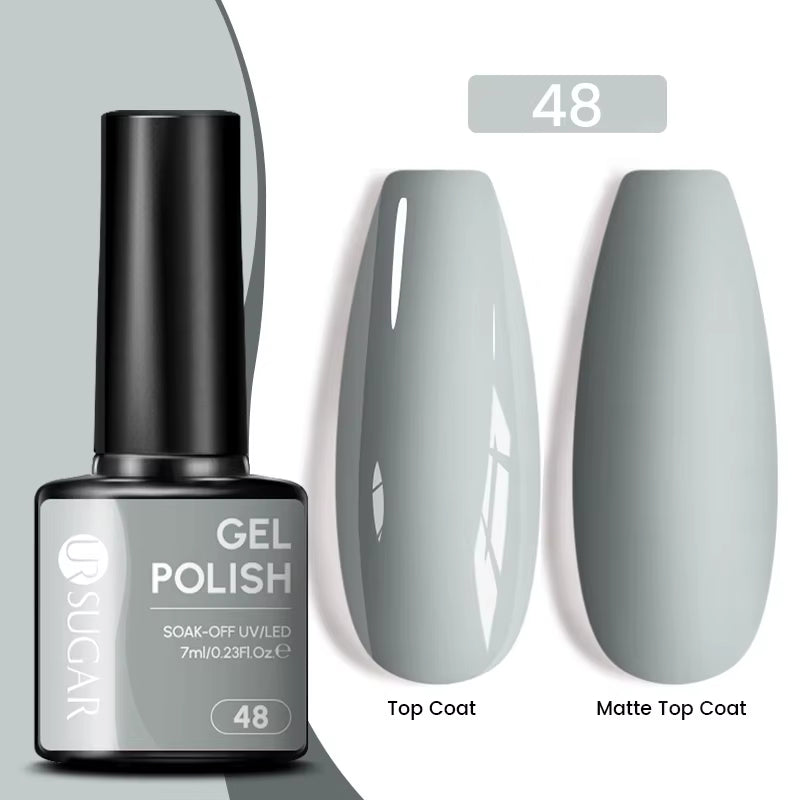 7Ml Champagne Gold Sequins Gel Nail Polish Bright Sparkling Glitter French Semi Permanent Nail Painting UV Gel