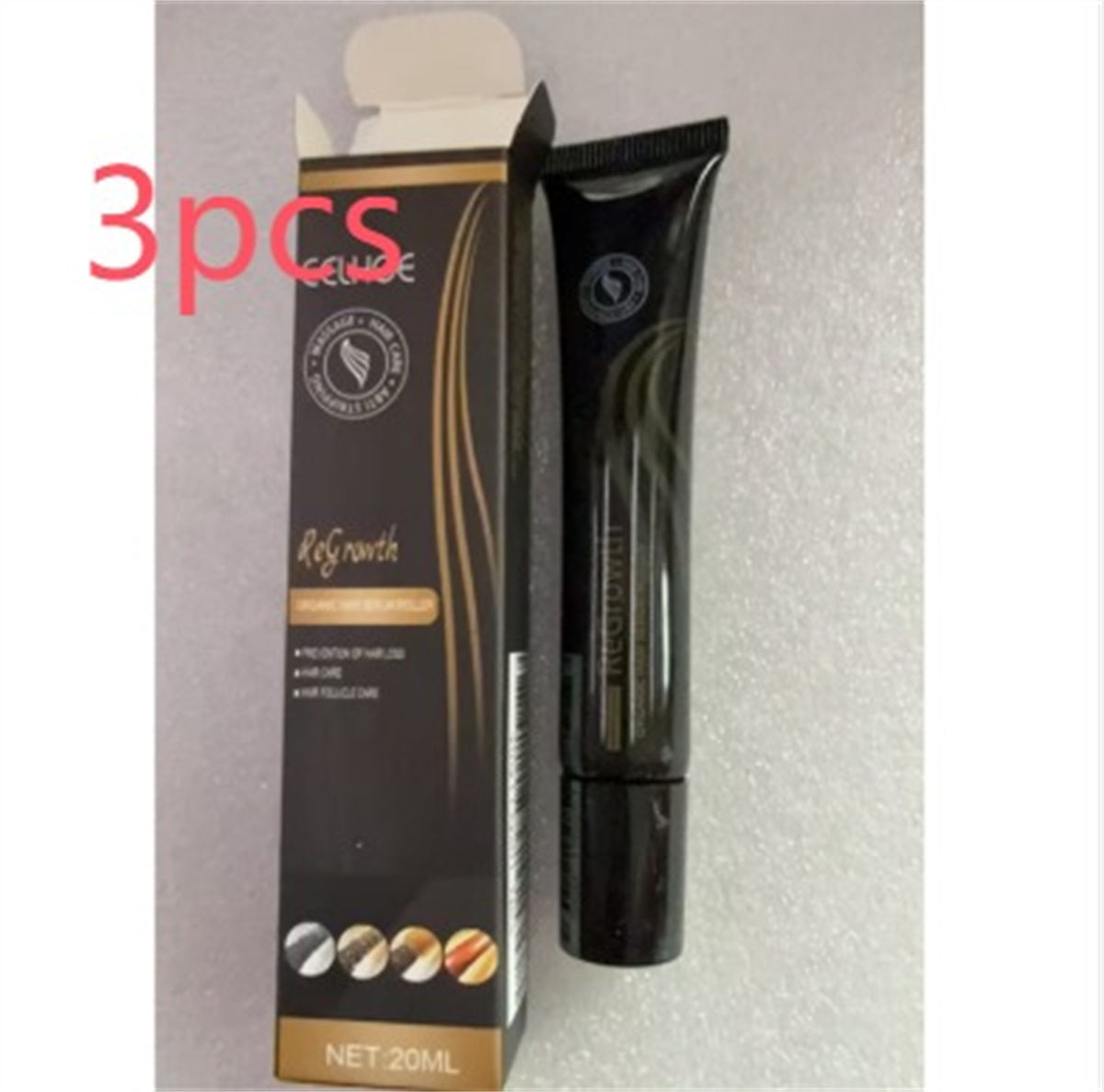 Regrowth Organic Hair Serum Roller Set Hair Care Anti Stripping Liquid Suitable For All Types Of Hair Loss Scalp Nourishing